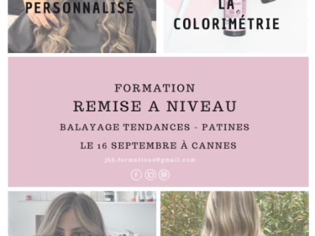 Formations  coiffure -une remise à niveau des nouvelles techniques de balayages