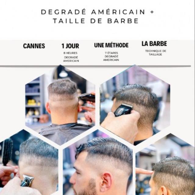 FORMATION COIFFEUR HOMME , LE BARBIER DE MARSEILLE À CANNES LE 4 septembre 2024